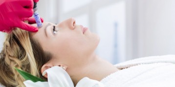 blonde woman in doctor office 